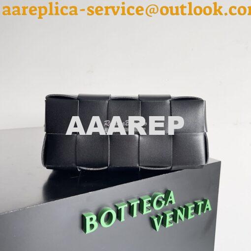 Replica Bottega Veneta BV Small Brick Cassette Calfskin 729251 Black 10