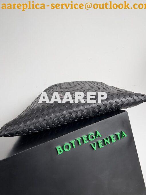 Replica Bottega Veneta BV Large Hop Intrecciato Leather 763970 Black 6