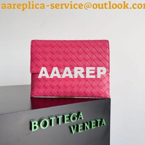 Replica Bottega Veneta BV Flap Pouch 667138 Pink