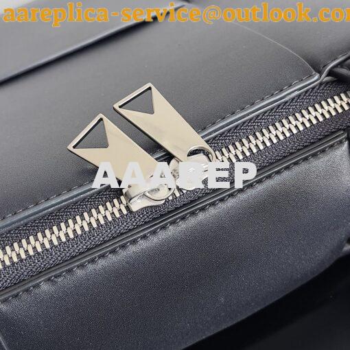 Replica Bottega Veneta BV Arco Briefcase Intreccio leather 680120 Blac 4