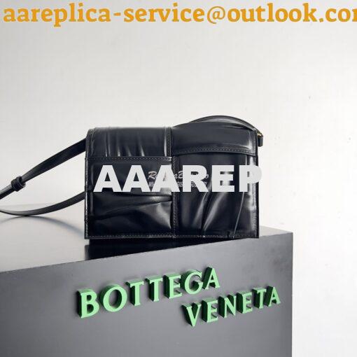 Replica Bottega Veneta BV Mini Cassette black Cross-Body Bag 731243