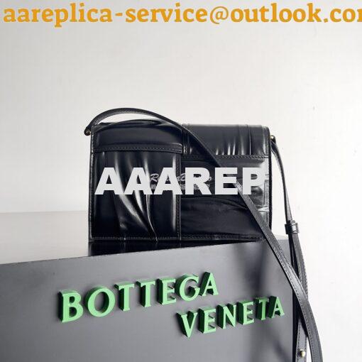Replica Bottega Veneta BV Mini Cassette black Cross-Body Bag 731243 4