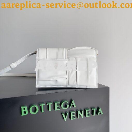 Replica Bottega Veneta BV Mini Cassette white Cross-Body Bag 731243