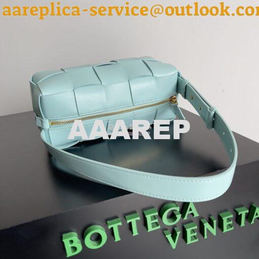Replica Bottega Veneta BV Small Brick Cassette Bag 729166 tiffany blue 4
