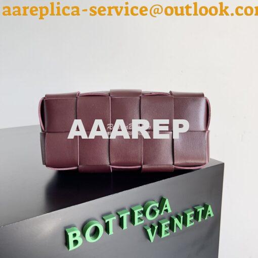 Replica Bottega Veneta BV Small Brick Cassette Bag 729166 wine red 4