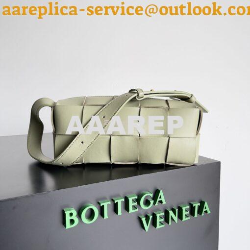 Replica Bottega Veneta BV Small Brick Cassette Bag 729166 light green 2