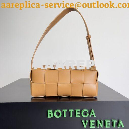Replica Bottega Veneta BV Small Brick Cassette Bag 729166 Caramel