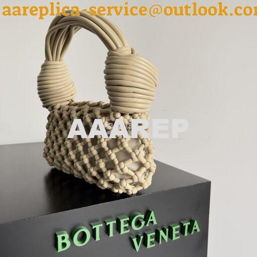 Replica Bottega Veneta BV Double Knot Top Handle Bag 717151 beige 2