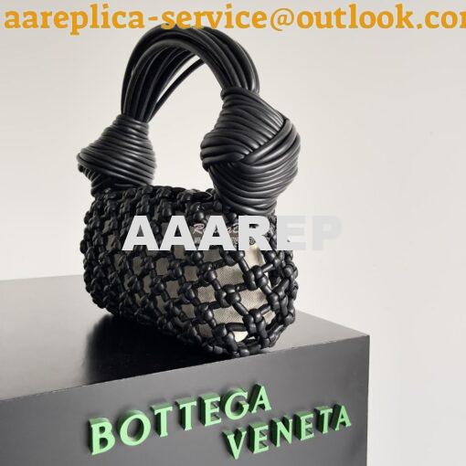 Replica Bottega Veneta BV Double Knot Top Handle Bag 717151 black 2