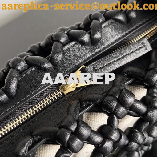 Replica Bottega Veneta BV Double Knot Top Handle Bag 717151 black 6