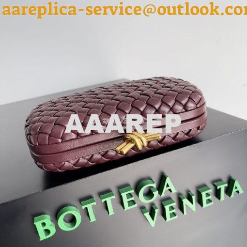 Replica Bottega Veneta BV Knot Minaudière clutch soft padded Intreccio 2