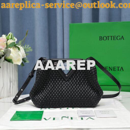 Replica Bottega Veneta BV Point Losange Quilted Leather Top Handle Bag