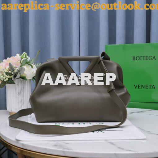 Replica Bottega Veneta BV Point Medium Leather Top Handle Bag 652446 C 2
