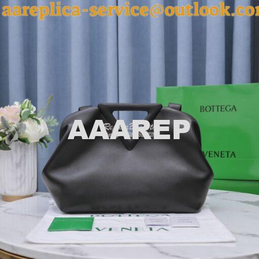 Replica Bottega Veneta BV Point Medium Leather Top Handle Bag 652446 B