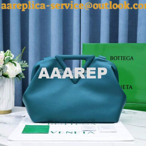 Replica Bottega Veneta BV Point Medium Leather Top Handle Bag 652446 M