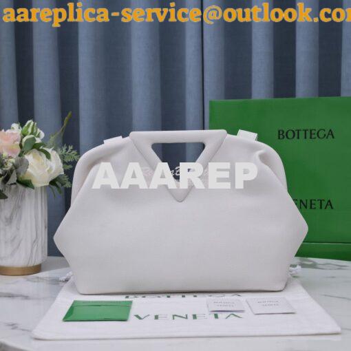 Replica Bottega Veneta BV Point Medium Leather Top Handle Bag 652446 C