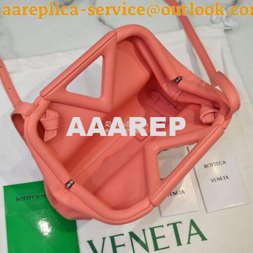 Replica Bottega Veneta BV Point Leather Top Handle Bag 658476 Peachy 6