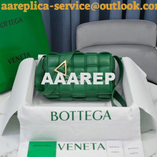 Replica Bottega Veneta BV Padded Cassette Bag in Racing Green Lambskin