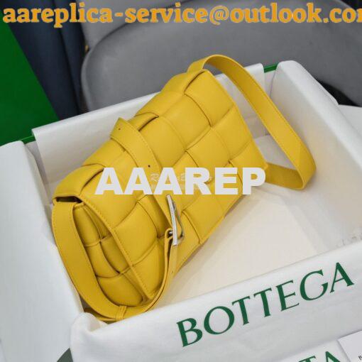 Replica Bottega Veneta BV Padded Cassette Bag in Yellow Lambskin 59197 2