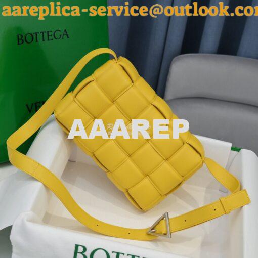 Replica Bottega Veneta BV Padded Cassette Bag in Yellow Lambskin 59197 3