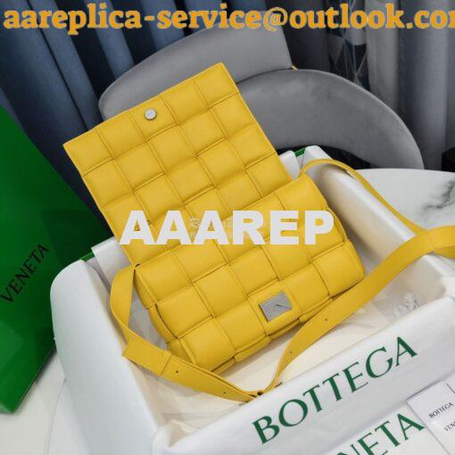 Replica Bottega Veneta BV Padded Cassette Bag in Yellow Lambskin 59197 4