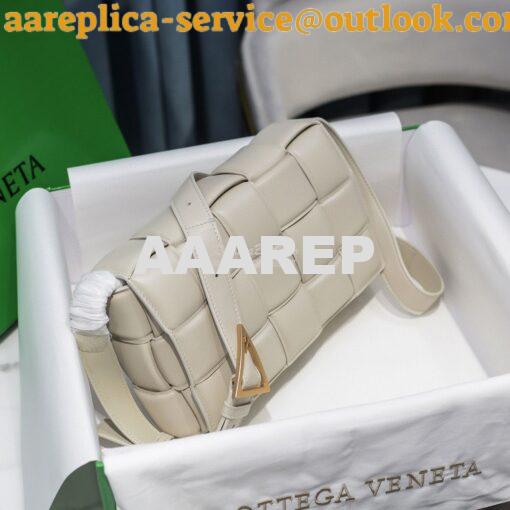 Replica Bottega Veneta BV Padded Cassette Bag in Cream Lambskin 591970 3