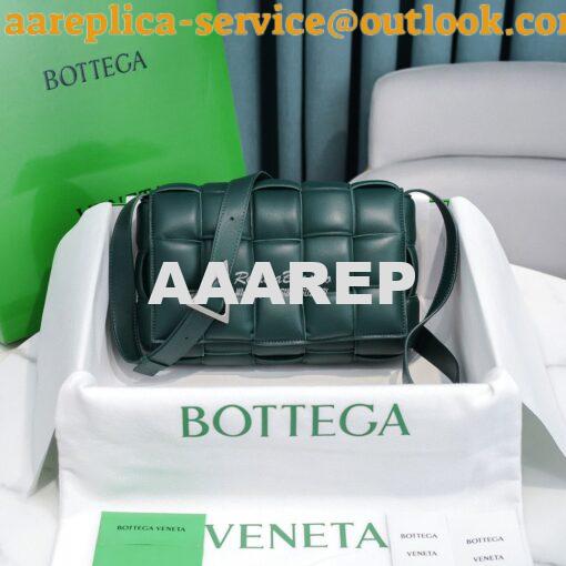 Replica Bottega Veneta BV Padded Cassette Bag in Dark Green Lambskin 5