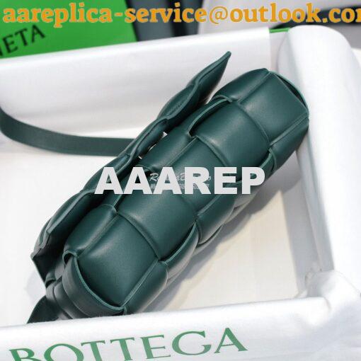Replica Bottega Veneta BV Padded Cassette Bag in Dark Green Lambskin 5 4