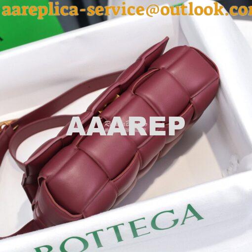 Replica Bottega Veneta BV Padded Cassette Bag in Bordeaux Lambskin 591 4