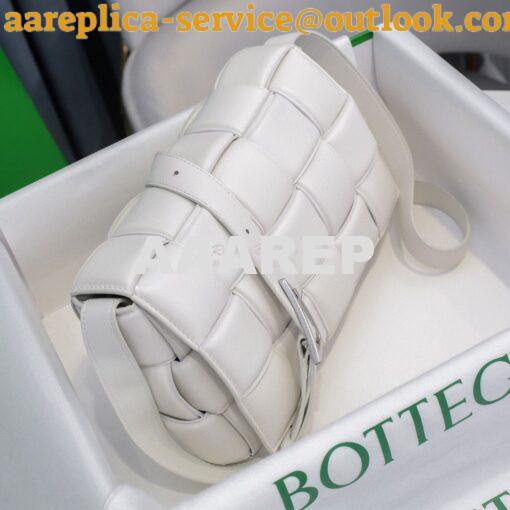 Replica Bottega Veneta BV Padded Cassette Bag in White Lambskin 591970 3