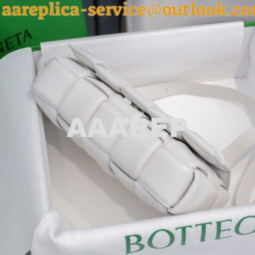 Replica Bottega Veneta BV Padded Cassette Bag in White Lambskin 591970 4