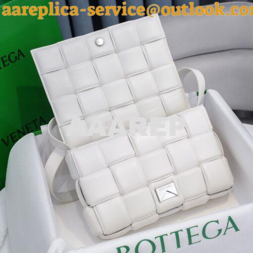 Replica Bottega Veneta BV Padded Cassette Bag in White Lambskin 591970 5
