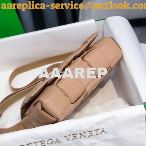 Replica Bottega Veneta BV Padded Cassette Bag in Almond Lambskin 59197 4