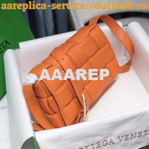 Replica Bottega Veneta BV Padded Cassette Bag in Orange Lambskin 59197 3