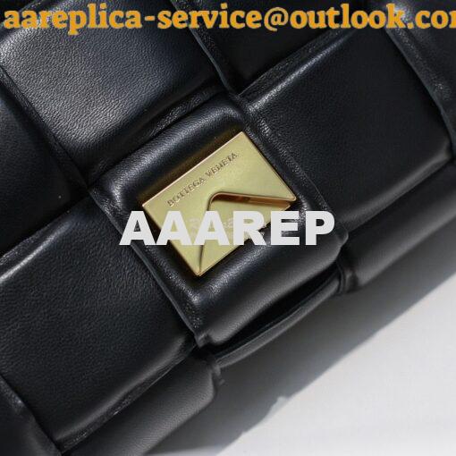 Replica Bottega Veneta BV Padded Cassette Bag in Black Lambskin 591970 6