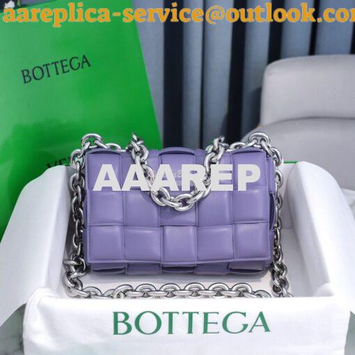 Replica  Bottega Veneta BV The Chain Cassette 631421 Lavender w Silver