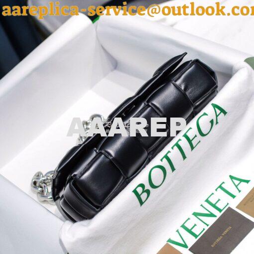 Replica  Bottega Veneta BV The Chain Cassette 631421 Black w Silver Ch 5