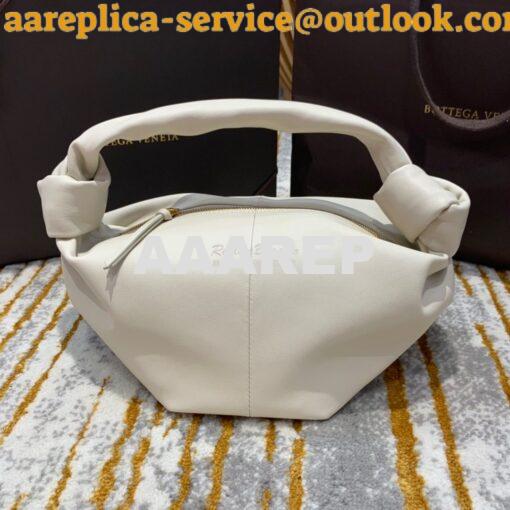 Replica Bottega Veneta BV Mini Bag Top Handle with Knot 629635 White 3