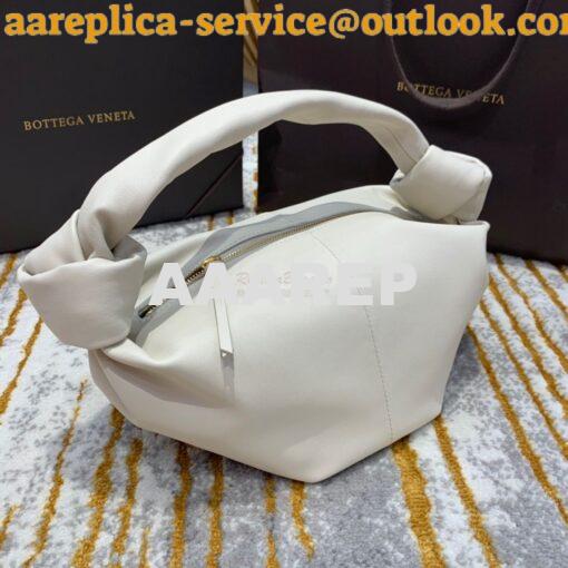 Replica Bottega Veneta BV Mini Bag Top Handle with Knot 629635 White 5