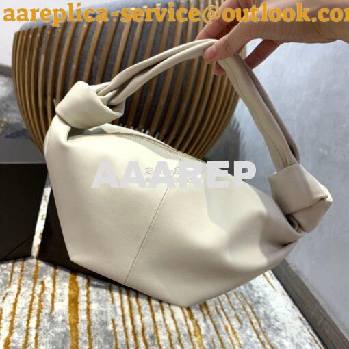 Replica Bottega Veneta BV Mini Bag Top Handle with Knot 629635 White 6