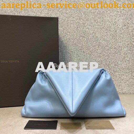 Replica Bottega Veneta Angular Clutch Bag 622712 Ice Blue