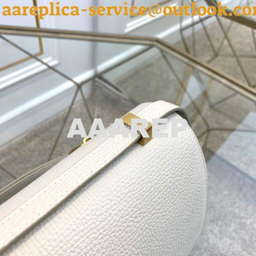 Replica Bottega Veneta BV Small Angle Bag in Palmellato 592139 White 6