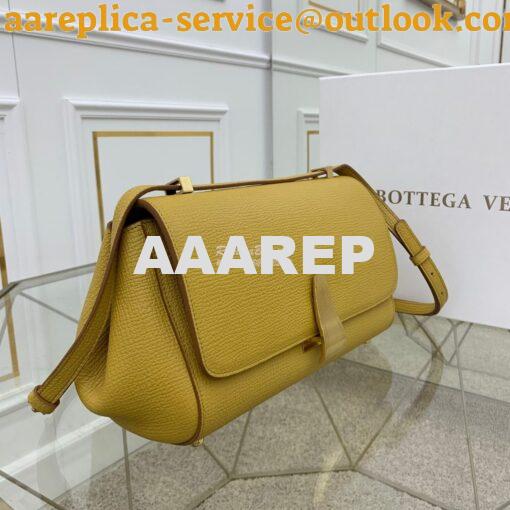 Replica Bottega Veneta BV Small Angle Bag in Palmellato 592139 Yellow 3