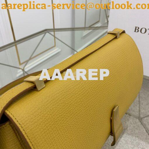 Replica Bottega Veneta BV Small Angle Bag in Palmellato 592139 Yellow 4