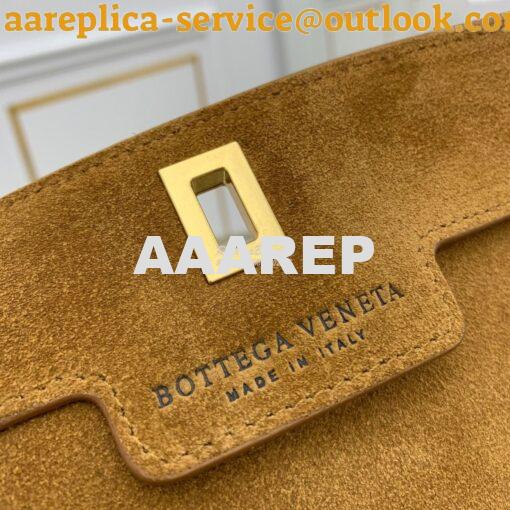 Replica Bottega Veneta BV Small Angle Bag in Palmellato 592139 Yellow 6