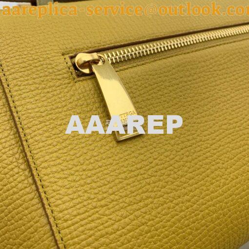 Replica Bottega Veneta BV Small Angle Bag in Palmellato 592139 Yellow 8