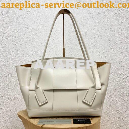 Replica Bottega Veneta BV Arco 56 Bag In French Calf 573400 White