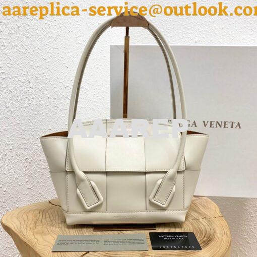 Replica Bottega Veneta BV Arco 33 Bag In French Calf 575943 White