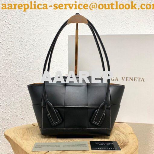 Replica Bottega Veneta BV Arco 33 Bag In French Calf 575943 Black