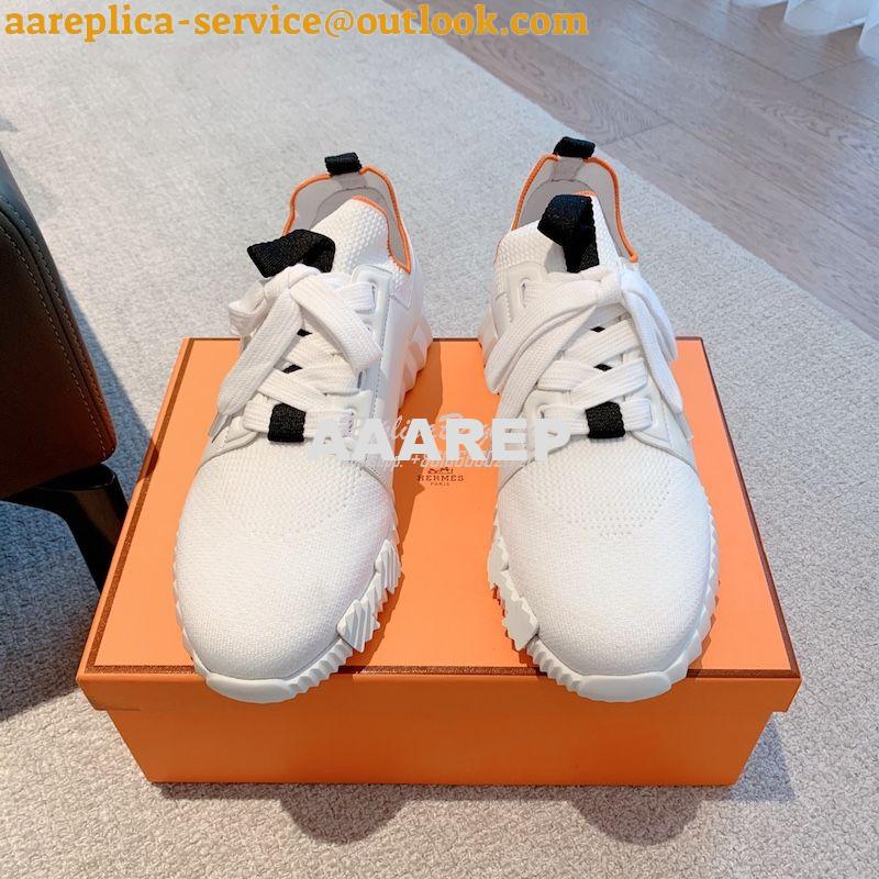 Replica Hermes Men Female Depart Sneaker Knit And Calfskin H212918Z ii 4 Replica Hermes Men Female Depart Sneaker Knit And Calfskin H212918Z ii 4